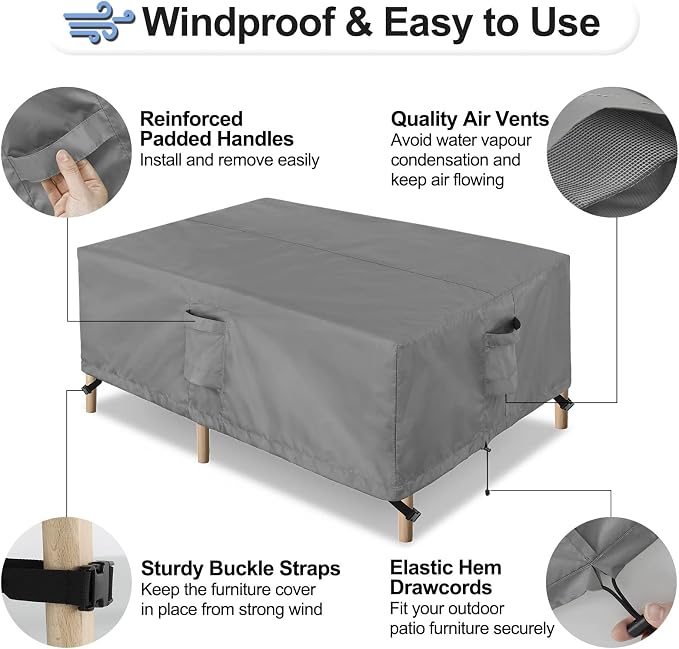 OutdoorLines Outdoor Waterproof Patio Table Furniture Set Covers - Image 5
