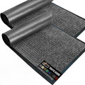 GORILLA GRIP Waterproof Traffic Guard Door Mat, 2 Pack Heavy Duty Entryway Mats by GorillaGrip