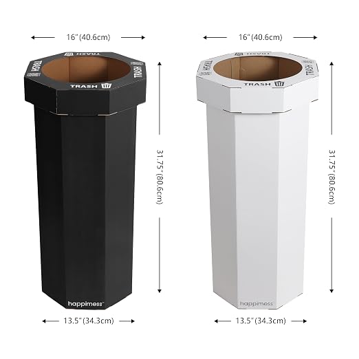 Eyely MPH1302A-2SET Sal 25-Gallon Disposable Corrugated Cardboard Event Trash - Image 3