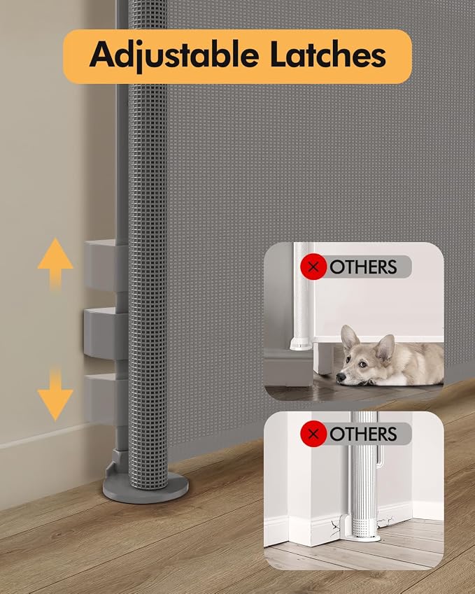 Retractable Baby Gate for Stairs & Doorways, Pet and Dog Safety Gate for - Image 5
