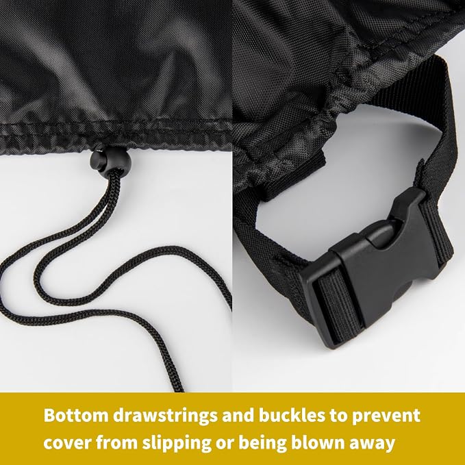 Grill Cover for Weber Q Series Grill on Cart, Waterproof BBQ Cover for Weber - Image 4