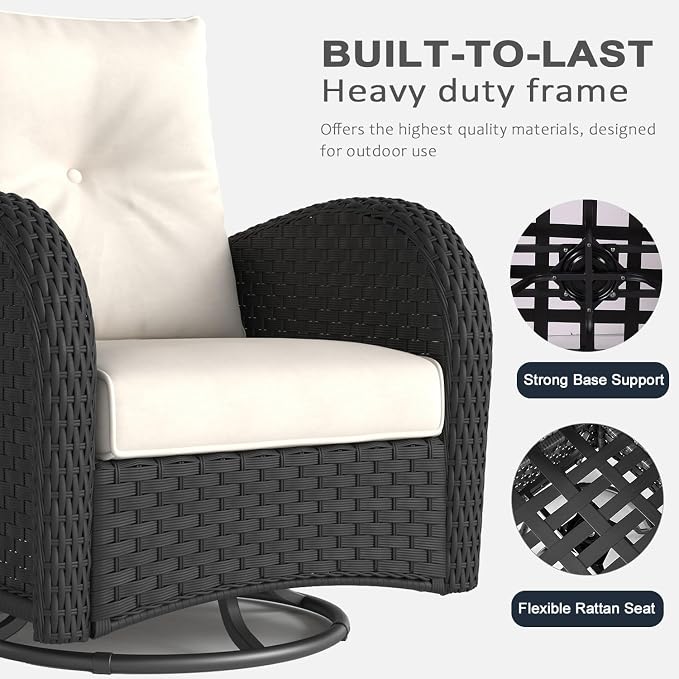 LayinSun 10 Pieces Outdoor Patio Furniture Set - Image 4