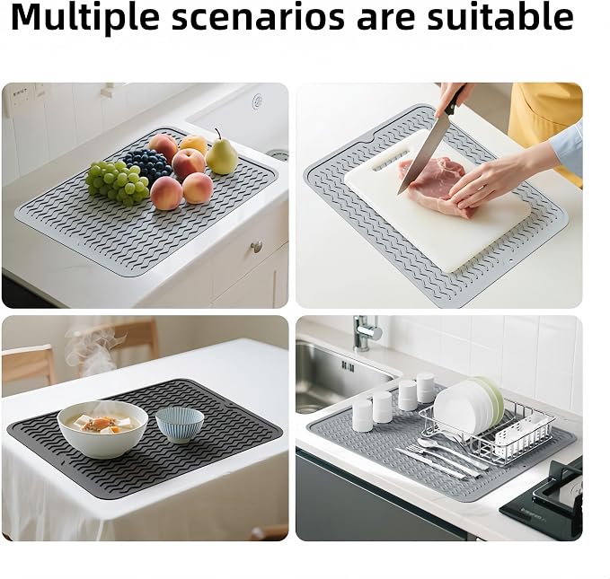 Grill Accessories, 16x12 Inch Silicone Heat Resistant Mat, BBQ Tool Rest Pad - Image 6