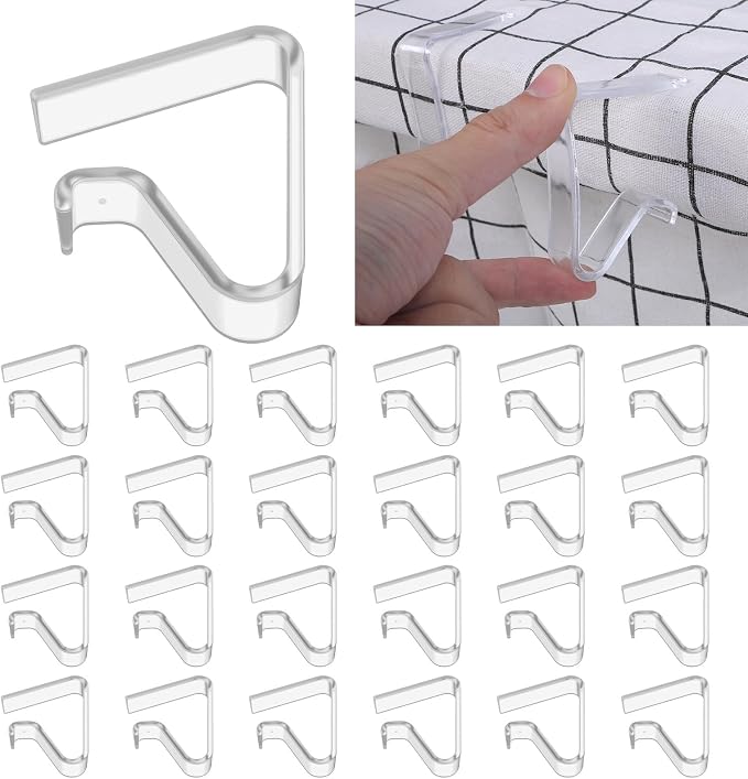 24pcs Table Cloth Holder Clips, Plastic Table Cloth Clip Clamps - Image 8