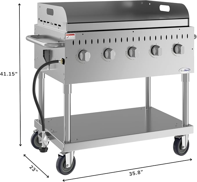 36 in. Commercial Outdoor Propane Grill - Image 3