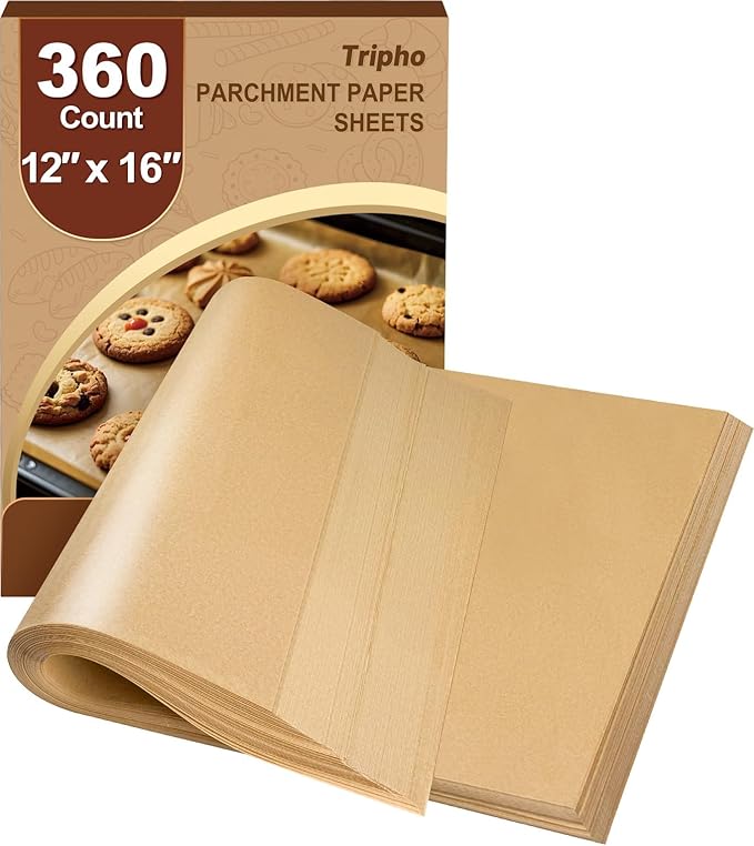 360 Count 12"x 16" Heavy Duty Parchment Paper Sheets by Tripho