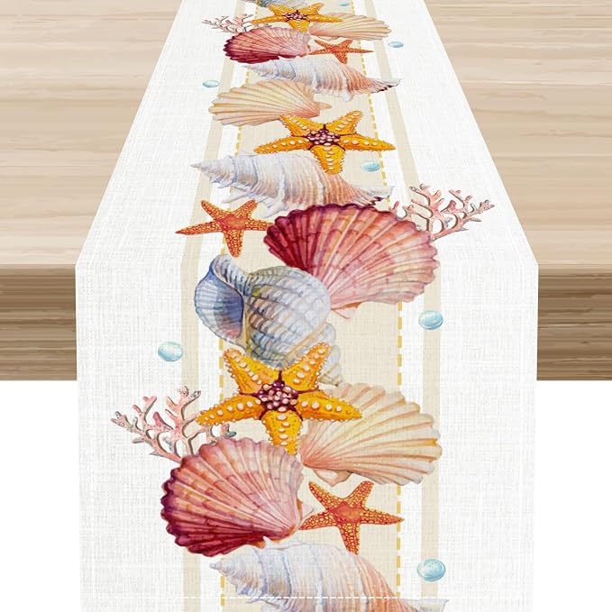 Coastal Table Runner by Unknown