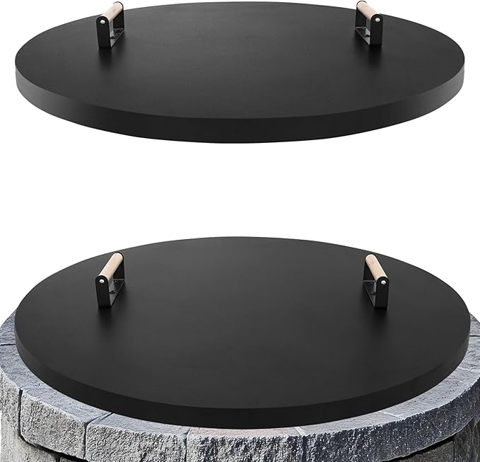 Fire Pit Lid Cover Round by Permade