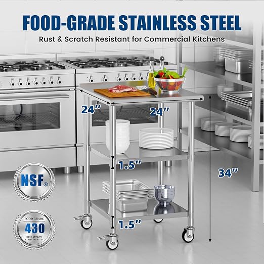 Stainless Steel Work Table - Image 3