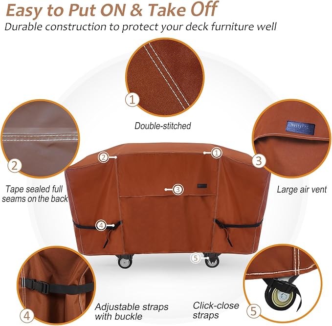 NettyPro Griddle Cover for Blackstone 28 inch Griddle Waterproof Heavy Duty 2 - Image 4
