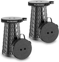 NUMANU 2PK 2025 Upgraded Collapsible Stool, Max 620lbs 2.5"-18" H Adjustable by NUMANU