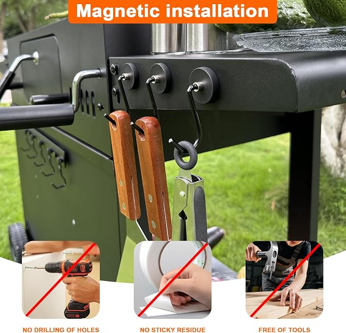 Magnetic Grill Hooks, Strong Magnetic Hook - Image 3