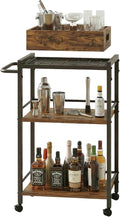3-Tier Bar Cart for The Home, Rolling Cart by VonDream