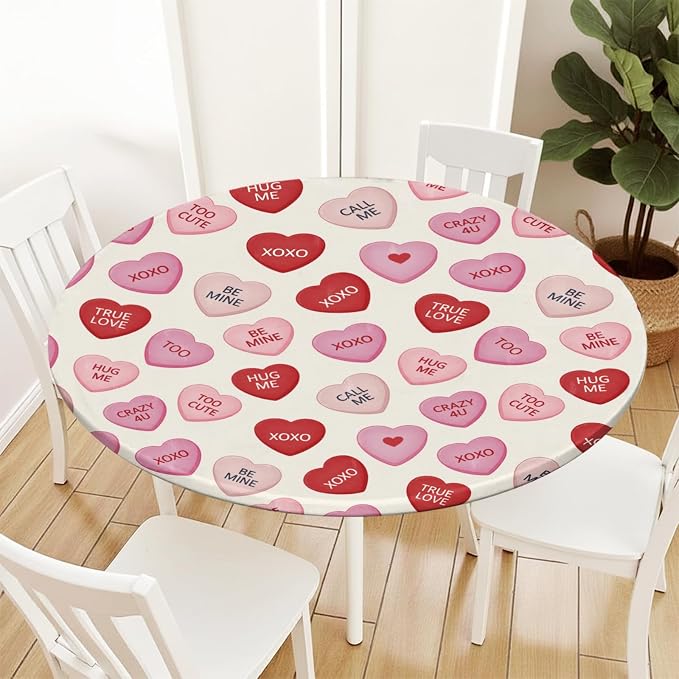 Valentines Day Round Fitted Tablecloth - Image 8