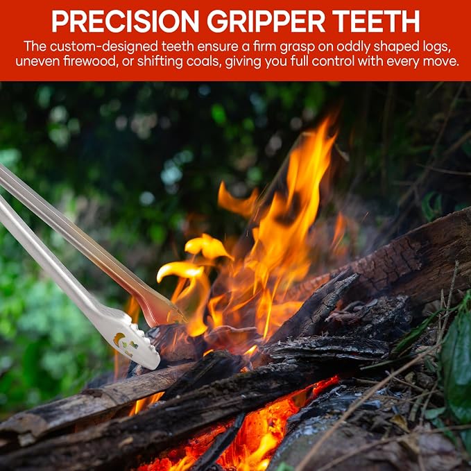 Fire Pit Tongs 32-inch Super Long - Image 3