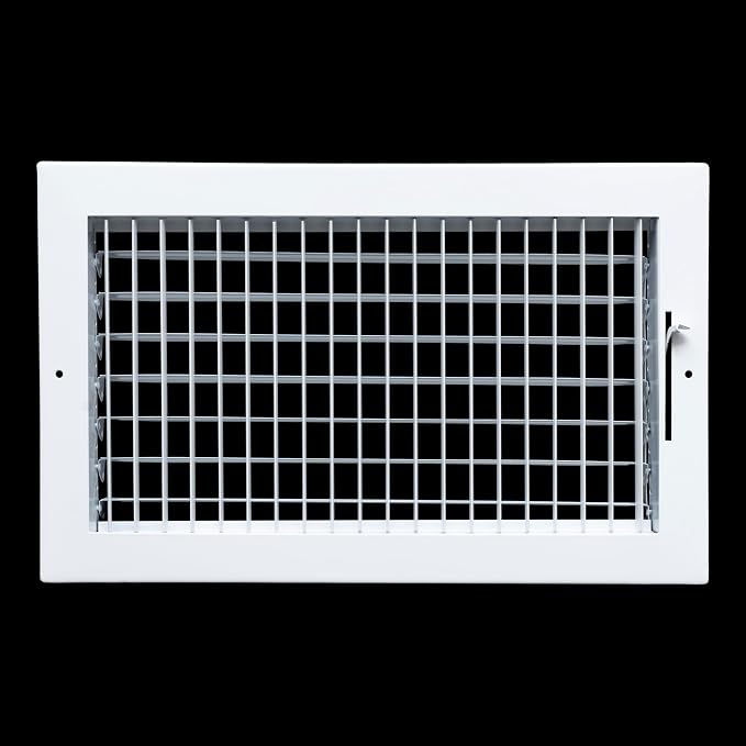 Fits 14x8 Duct Opening Steel Adjustable Air Supply Grille by Handua | Register - Image 3