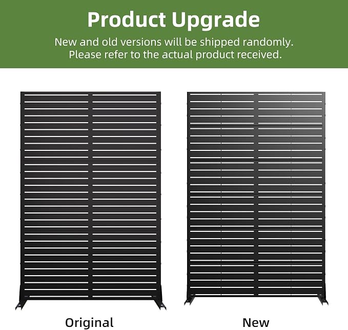 Casaphoria Metal Privacy Screen 72" H x 45" W, 2 Pack Outdoor Freestanding - Image 6