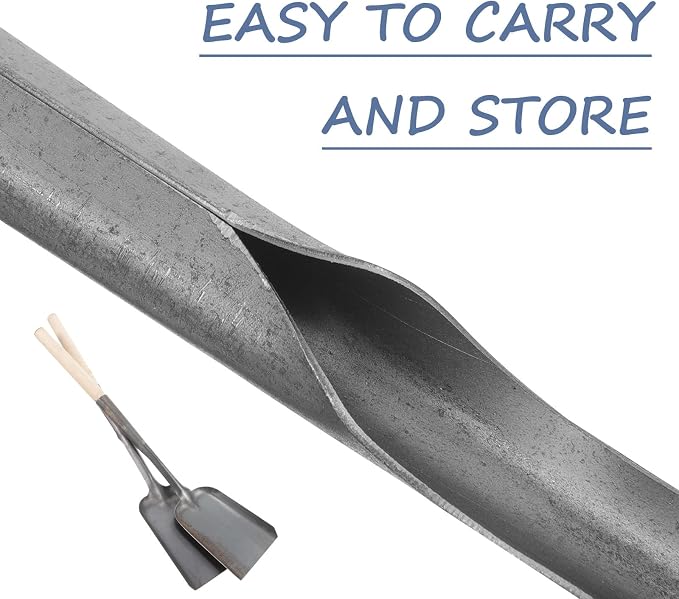 Garneck 2pcs Metal Ash Shovel Lightweight Portable Coal and Fireplace Scoop - Image 4