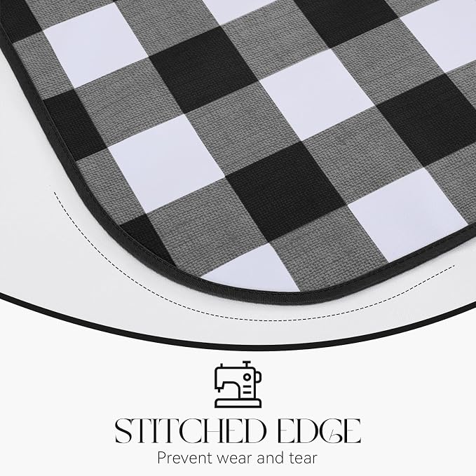 MOSAYT Rectangle Vinyl Tablecloth, 100% Waterproof Buffalo Gingham Plastic - Image 3