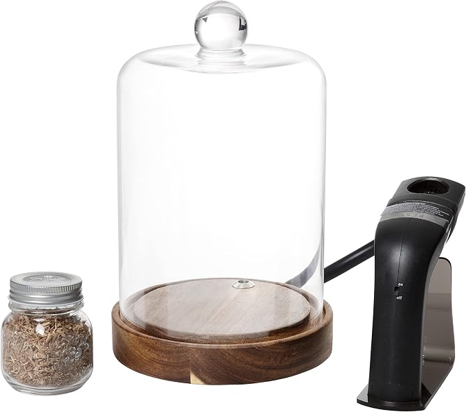 Crafthouse by Fortessa Individual Mini Glass Smoke Cloche by Fortessa