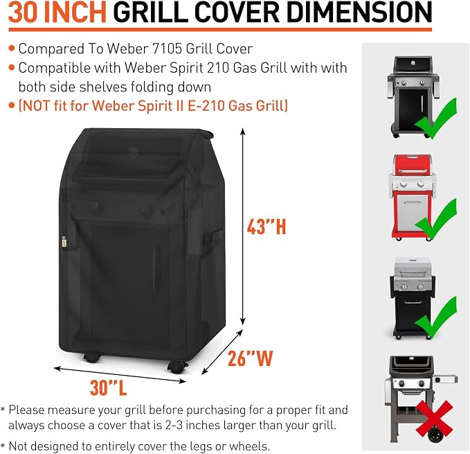 Arcedo Grill Cover 30 Inch Compatible - Image 2