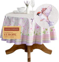 Maison d' Hermine Table Cloth Round Table 100% Cotton 63 Inches Tablecloth by MaisondHermine