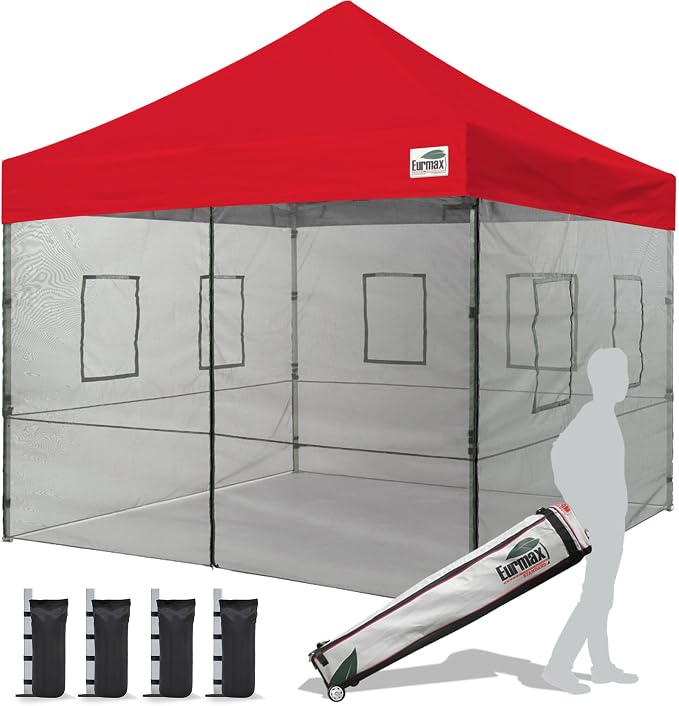 Eurmax USA 10'x10' Pop-up Canopy Tent Commercial Instant Canopies by Eurmax