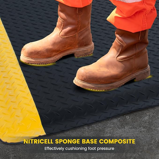 3' x 5' ESD Anti-Fatigue Conductive Mat, Durable Heavy Duty Diamond Plate - Image 8