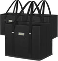 BALEINE 3Pk Reusable Grocery Bags, Foldable Shopping Bags by BALEINE