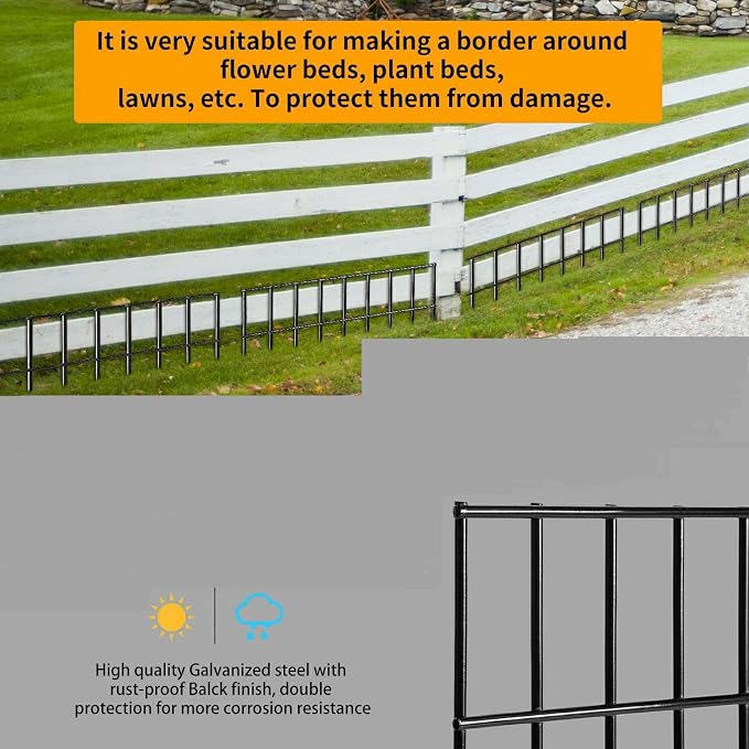 Adavin Small or Medium Animal Barrier Fence 10 Pack 24 in X 15 in Underground - Image 9