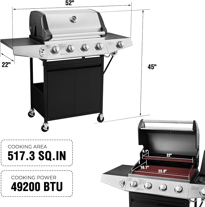 Lyromix 4 Burners Gas Grill - Image 2