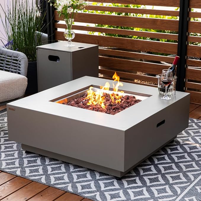 Ashton 36” Propane Fire Pit Smokeless Firepit Converts to Outdoor Gas Fire Pit - Image 5