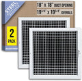 Fits 18x18 Duct Opening Steel Adjustable Air Supply Grille by Handua | Register by Handua