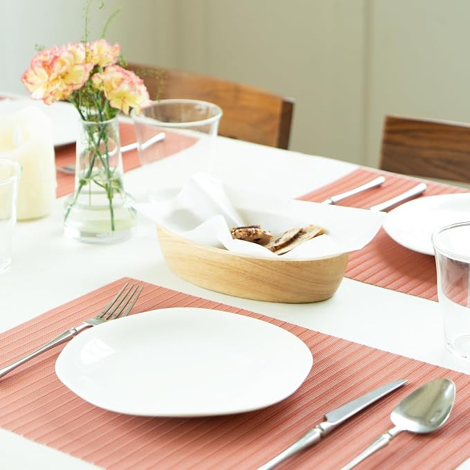 Placemats Set of 4 Vinyl/Plastic Woven Place Mats - Image 7