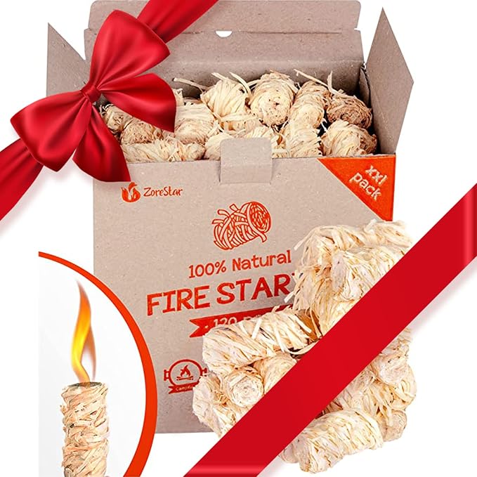 Zorestar Fire Starters XXL 120 pcs by ZorestarBBQandGrillproducts