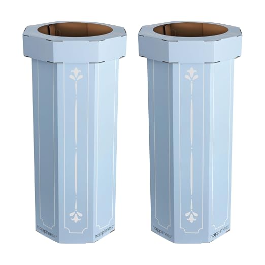 Eyely MPH1301B-SET2 Sal 25-Gallon Disposable Corrugated Cardboard Event Trash by eyely