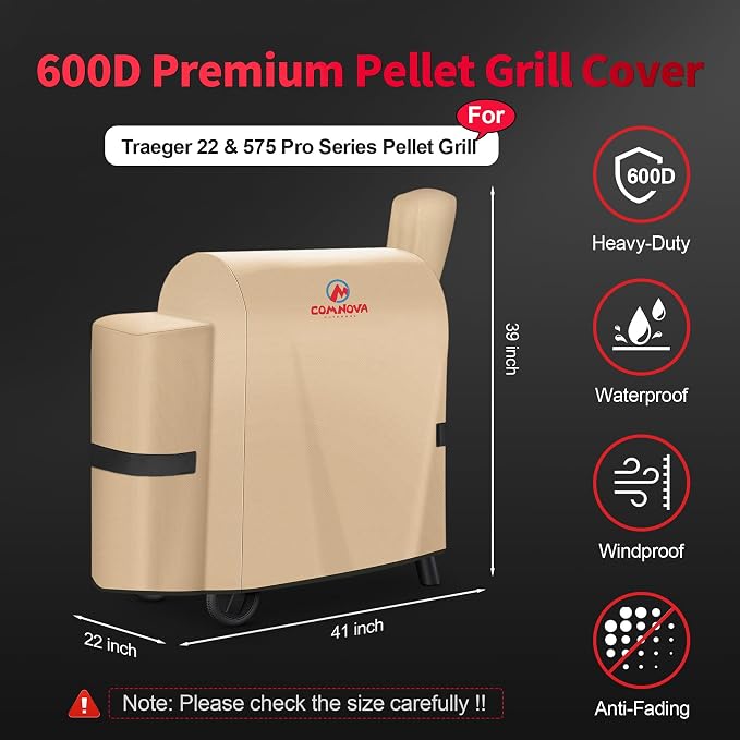 Comnova Grill Cover for Traeger Pro 22 & 575 Series - Image 2