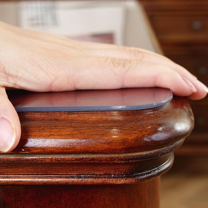 OstepDecor Clear Table Protector 40 x 92 Inch, 2mm Thick Plastic Table Cover - Image 8