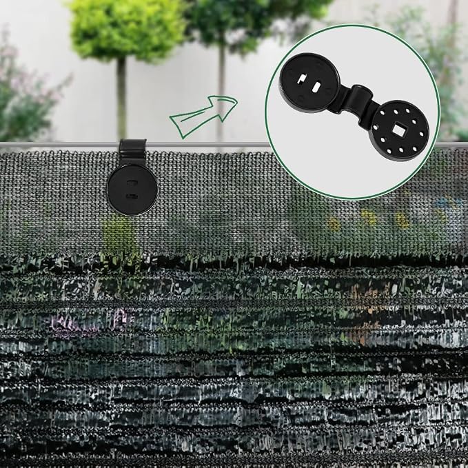 50 PCS Shade Cloth Heavy Duty Lock Grip, Shade Cloth Plastic Clips, Windproof - Image 6
