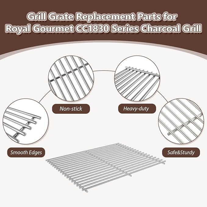 2-Pack Grill Grate Replacement Parts - Image 3