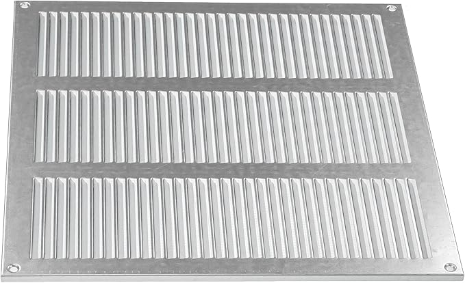Repa Market 12x12 Inch Air Vent Cover/Galvanized Steel Louvered Grill Cover - Image 8