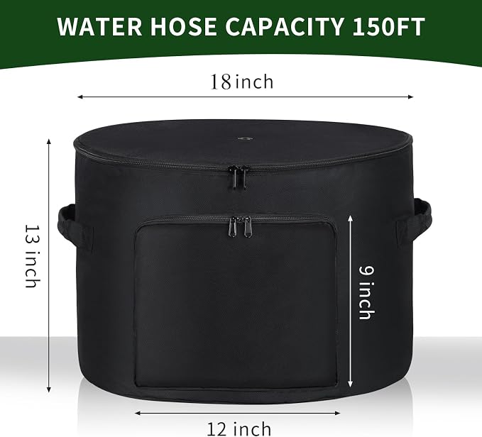 Garden Water Hose Holder Storage Bag Pot，Water Hose Hider，Holds 150 ft Hose - Image 2