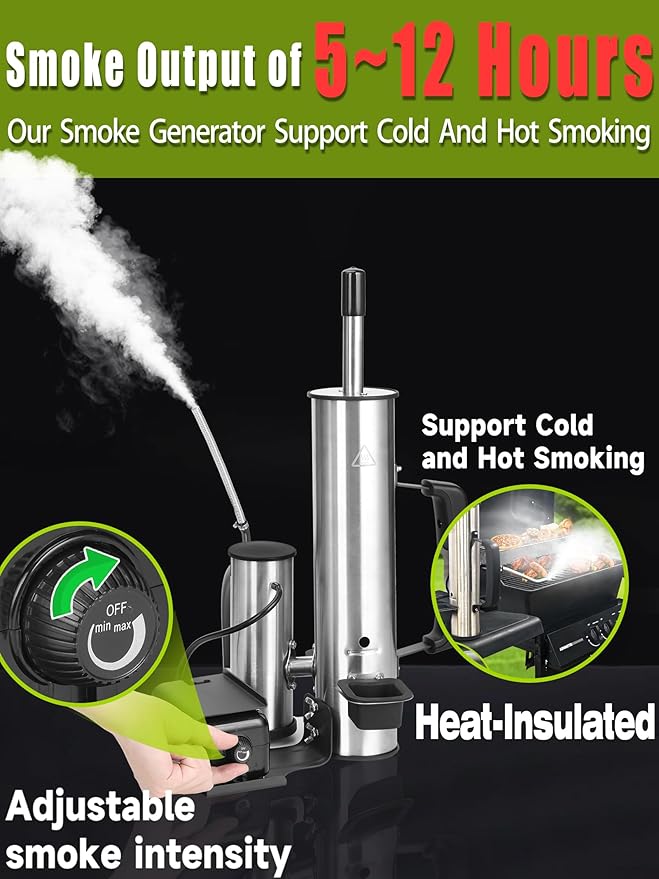 Smoker Tube Smoke Generator, Stainless Steel, USB Powered
