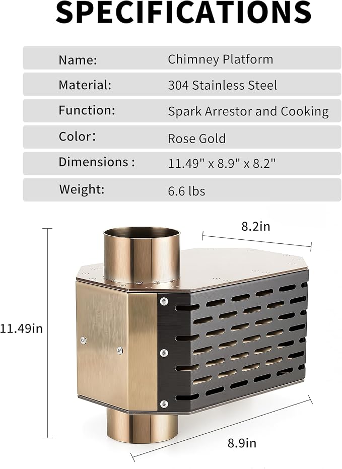 304 Stainless Steel Chimney Platform - Image 2
