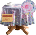 Maison d' Hermine Table Cloth Round Table 100% Cotton 69 Inches Tablecloth by MaisondHermine