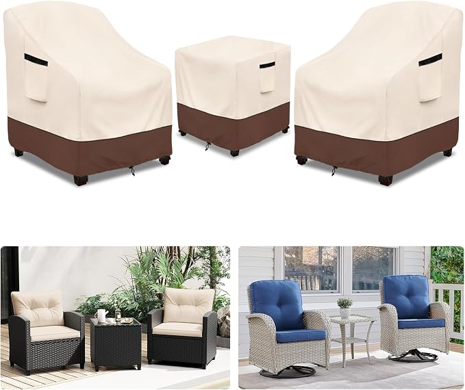 Rileytee Outdoor Furniture Covers Waterproof, 600D Heavy Duty Patio Furniture by Rileytee