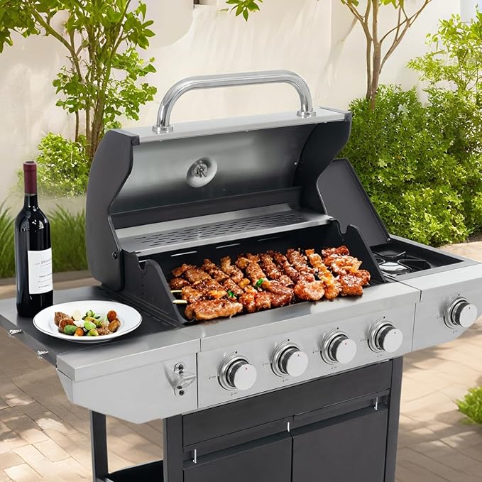 Endark 4-Burner Propane BBQ Grill 46, 500 BTU - Image 2