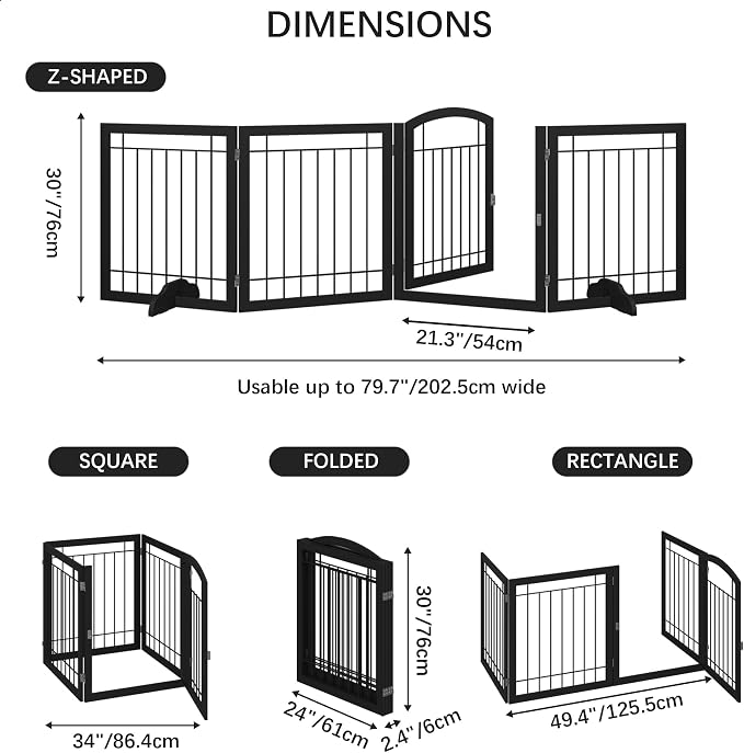 JSB 96-inch Extra Wide 30-inch Tall Dog gate - Image 5