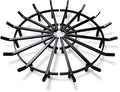 SteelFreak Super Heavy Duty Wagon Wheel Firewood Grate by SteelFreak