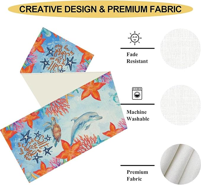 Summer Ocean Table Runner - Image 5